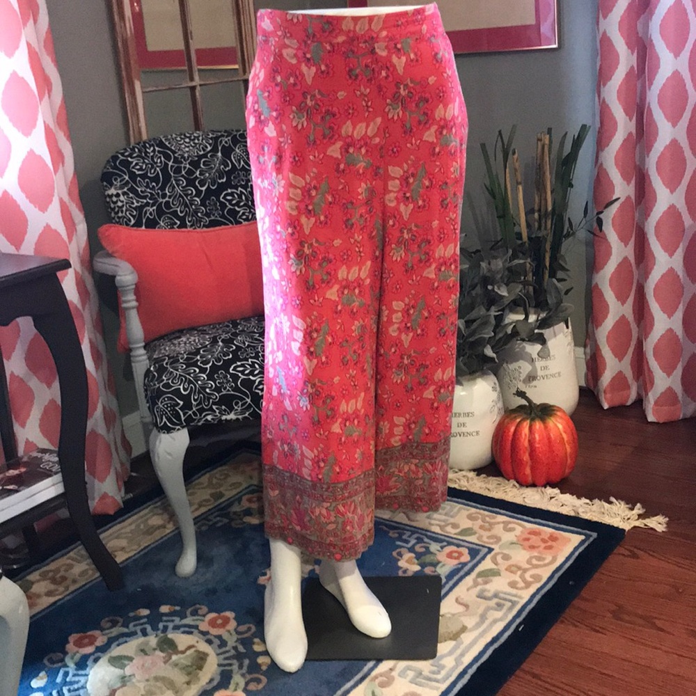 Coldwater Creek wide-legged cropped pants